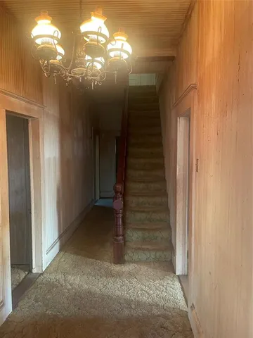 a view of a hallway with a hallway