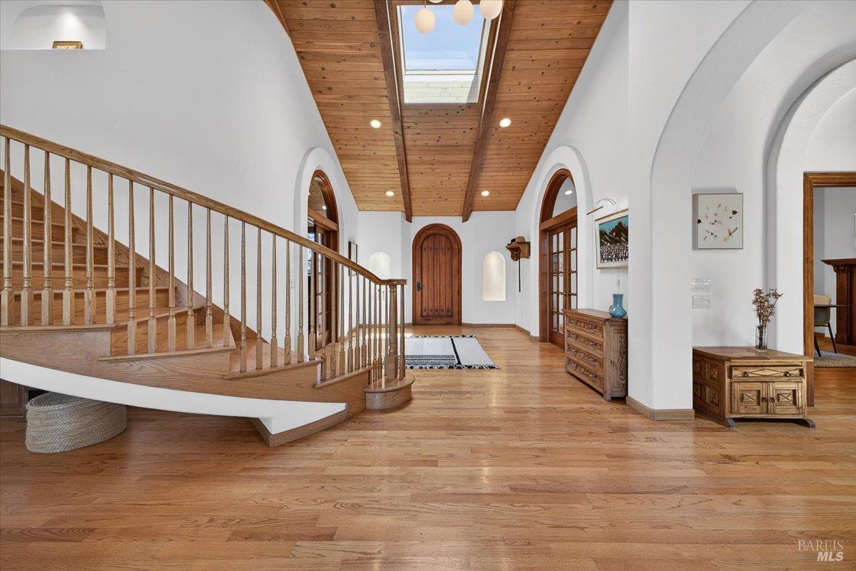 13404 Flora Ranch Road Healdsburg, CA 95448 - Photo 20 of 83 a view of entryway and hall with wooden floor