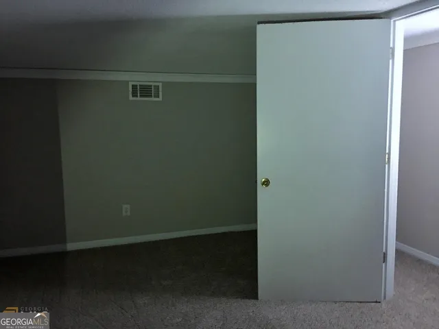 a close up view of racks on the wall