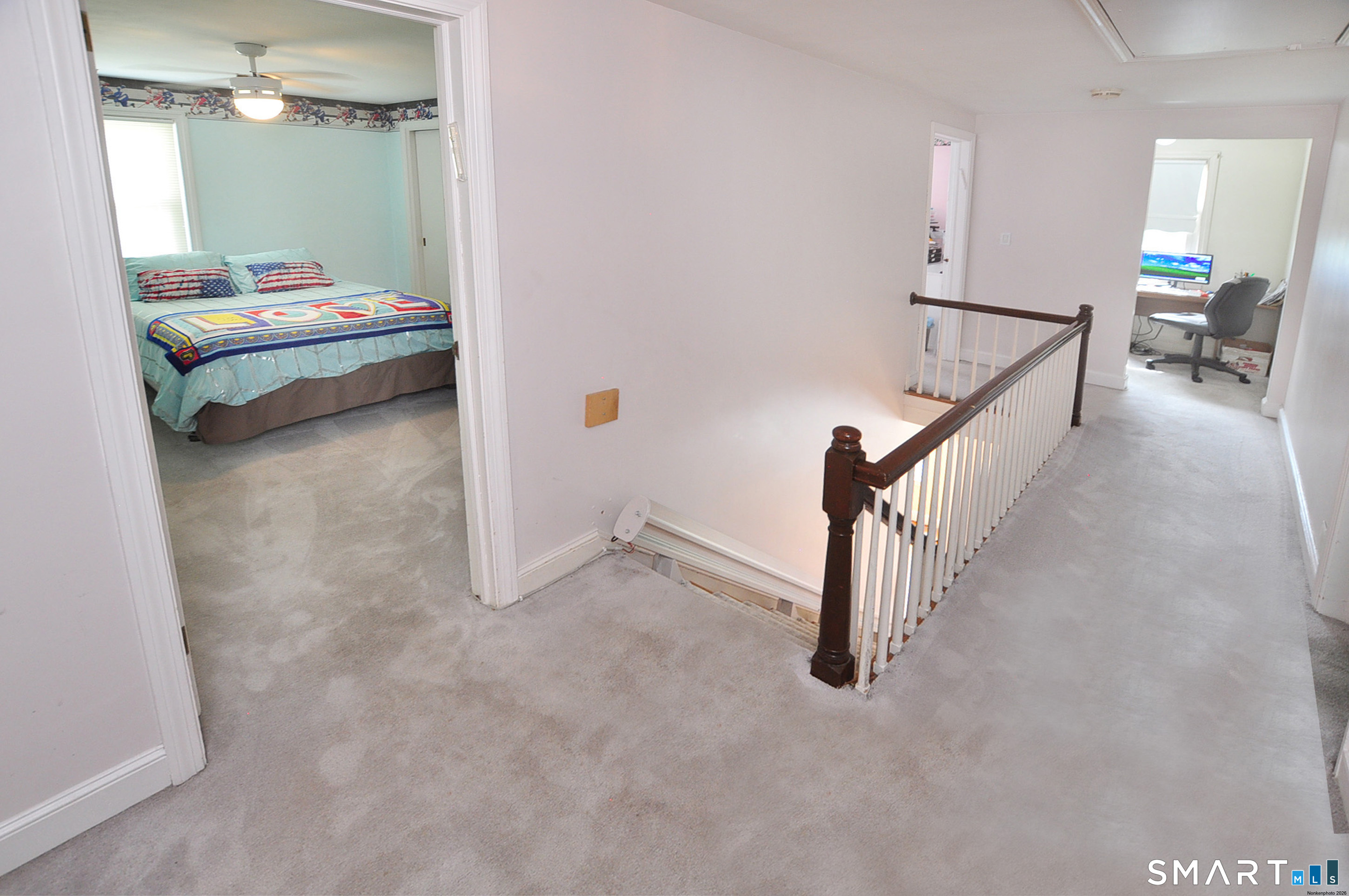 16 Miamis Road West Hartford, CT 06117 - Photo 23 of 39 Plenty of space at the landing when you get up stairs leading to all bedrooms and bathrooms. Harwood floors under carpets