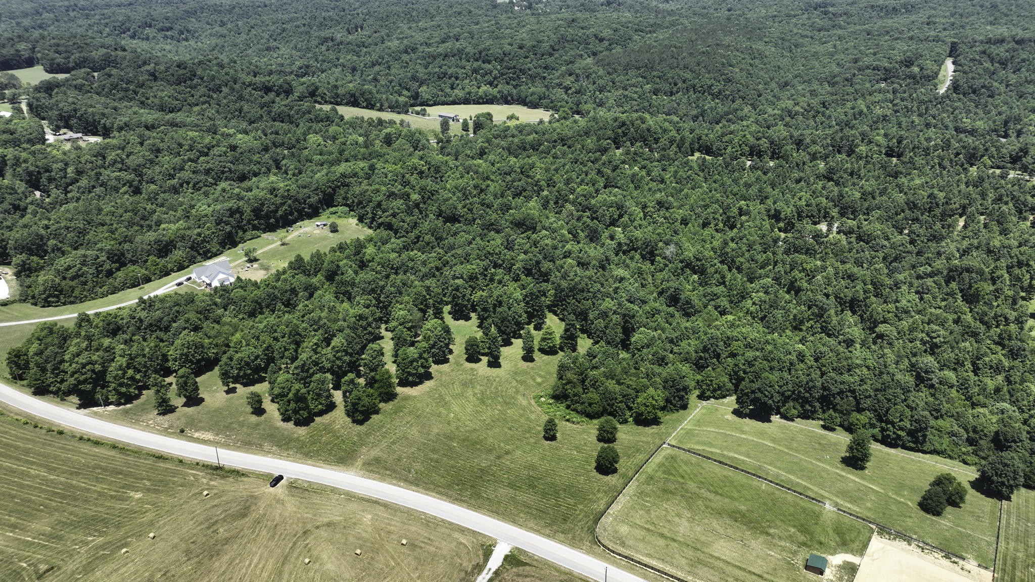 7840 West Lick Creek Road Primm Springs, TN 38476 - Photo 12 of 20 an aerial view of a house with a yard