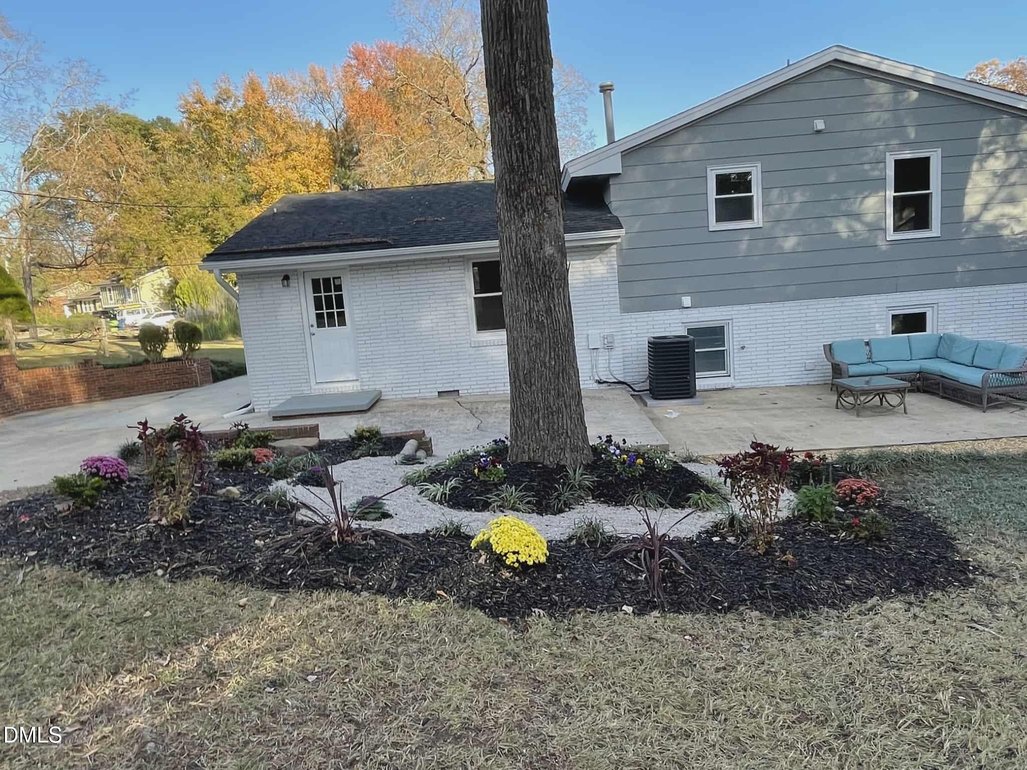 3415 Carolyn Drive Raleigh, NC 27604 - Photo 28 of 30 a backyard of a house with yard and outdoor seating