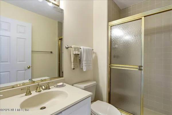 a view of a garage with furniture