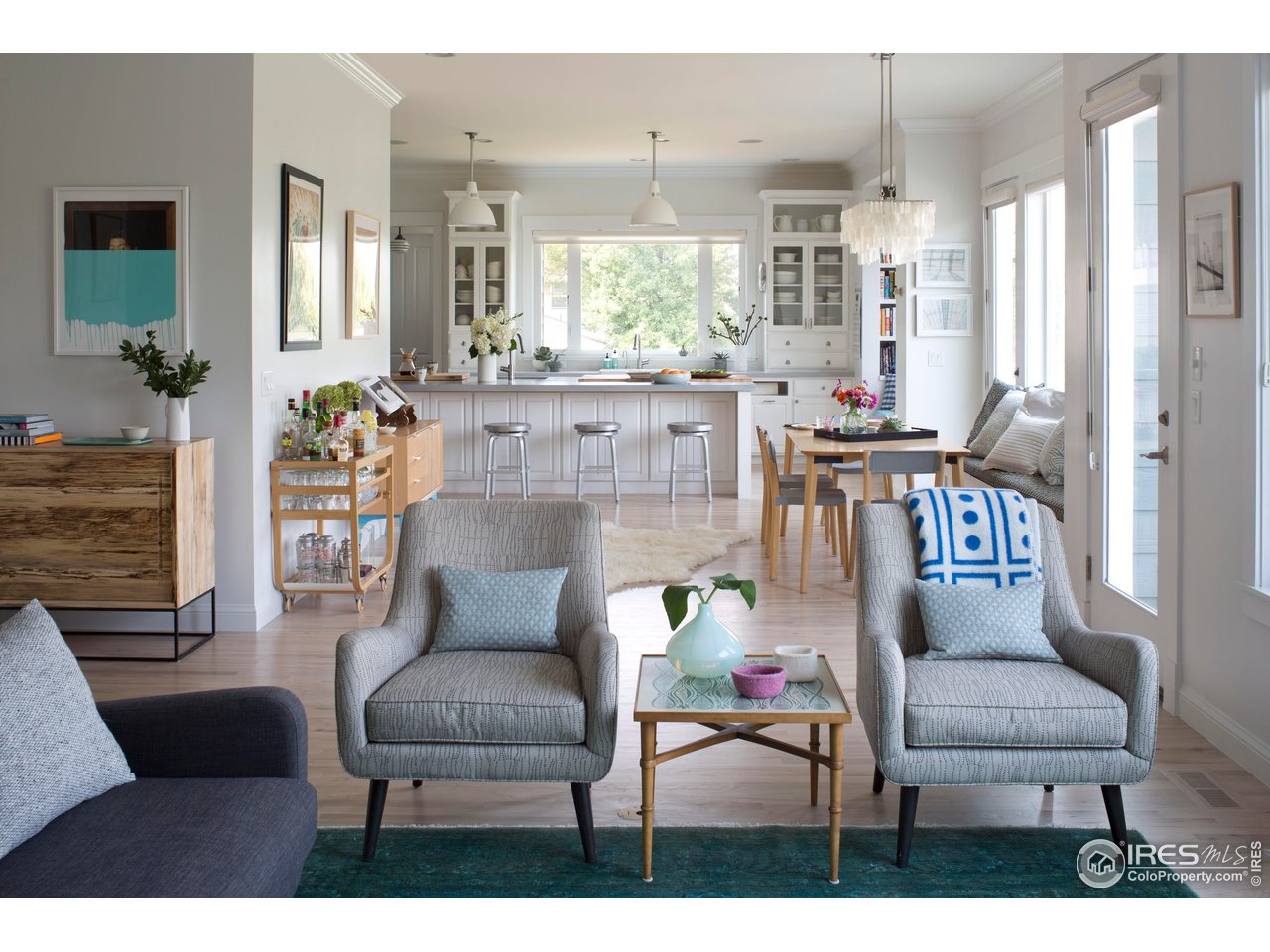 7531 Spring Drive Boulder, CO 80303 - Photo 6 of 35 a living room with furniture and wooden floor