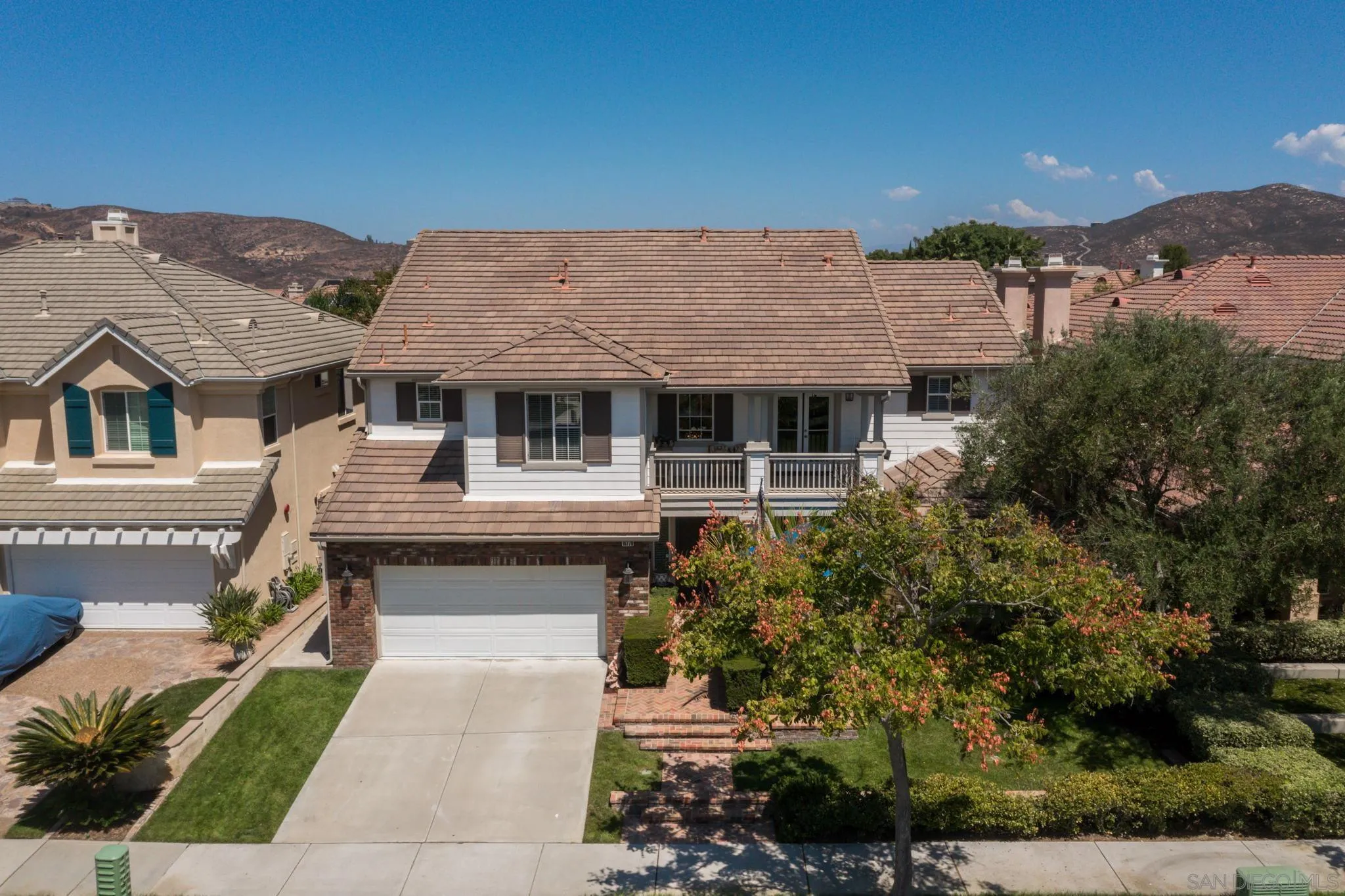 16778 Deer Ridge Road San Diego, CA 92127 - Photo 46 of 54 a aerial view of a house with a garden and plants