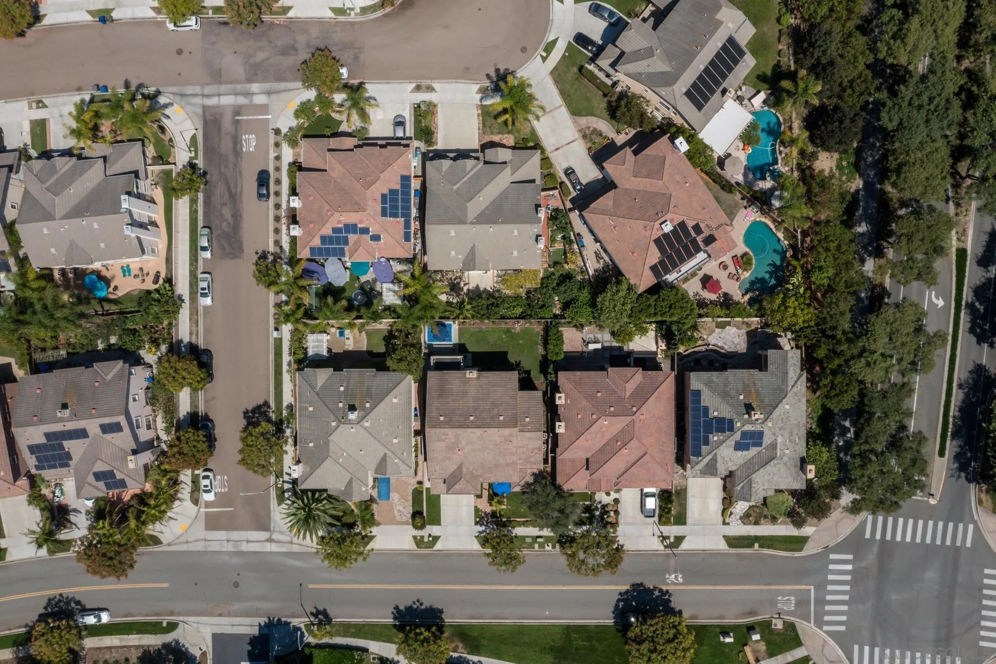 16778 Deer Ridge Road San Diego, CA 92127 - Photo 52 of 54 an aerial view of multiple houses with outdoor space