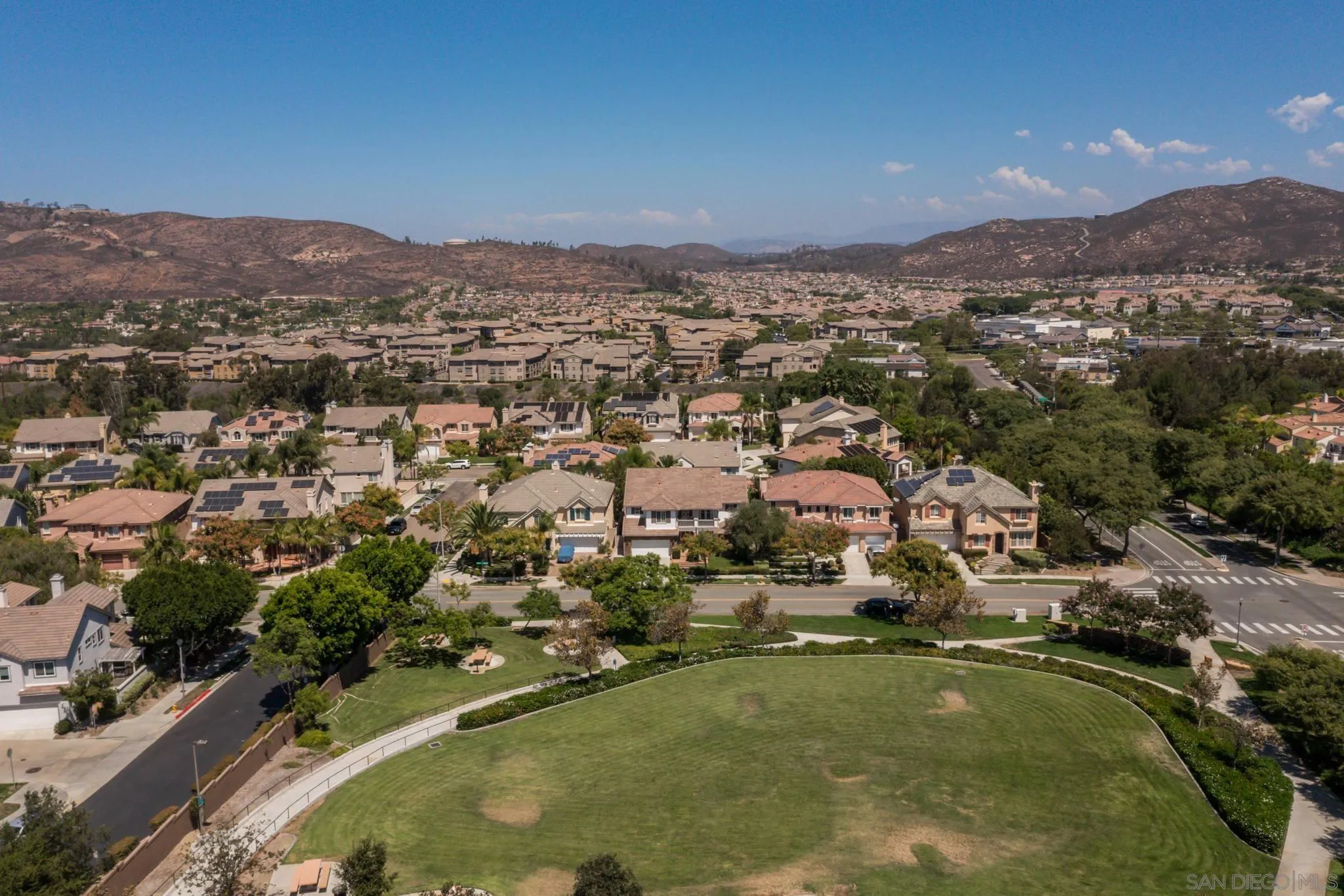 16778 Deer Ridge Road San Diego, CA 92127 - Photo 53 of 54 an aerial view of residential houses with outdoor space and trees