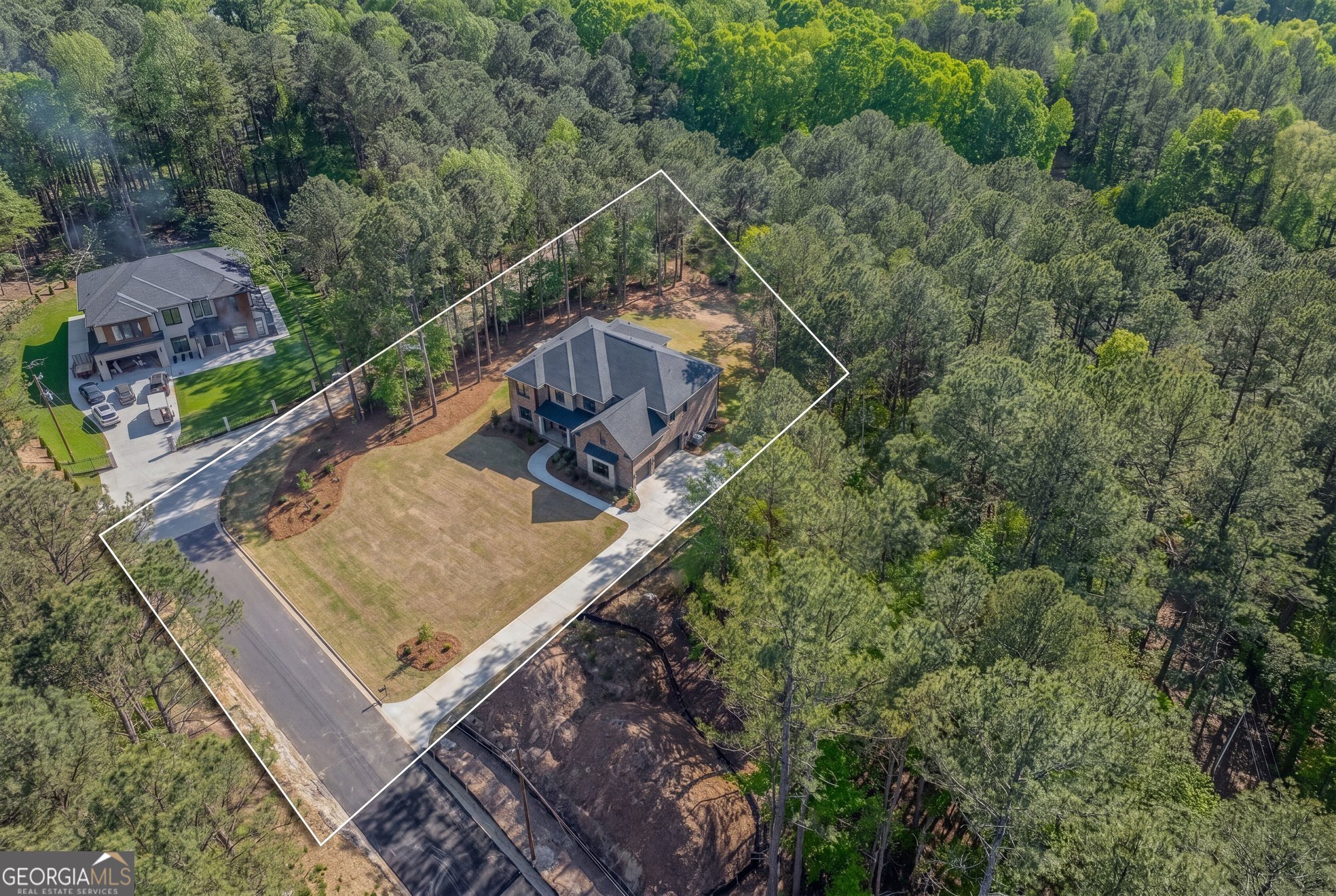 1561 Whitley Road Dacula, GA 30019 - Photo 3 of 33 an aerial view of a house with a yard