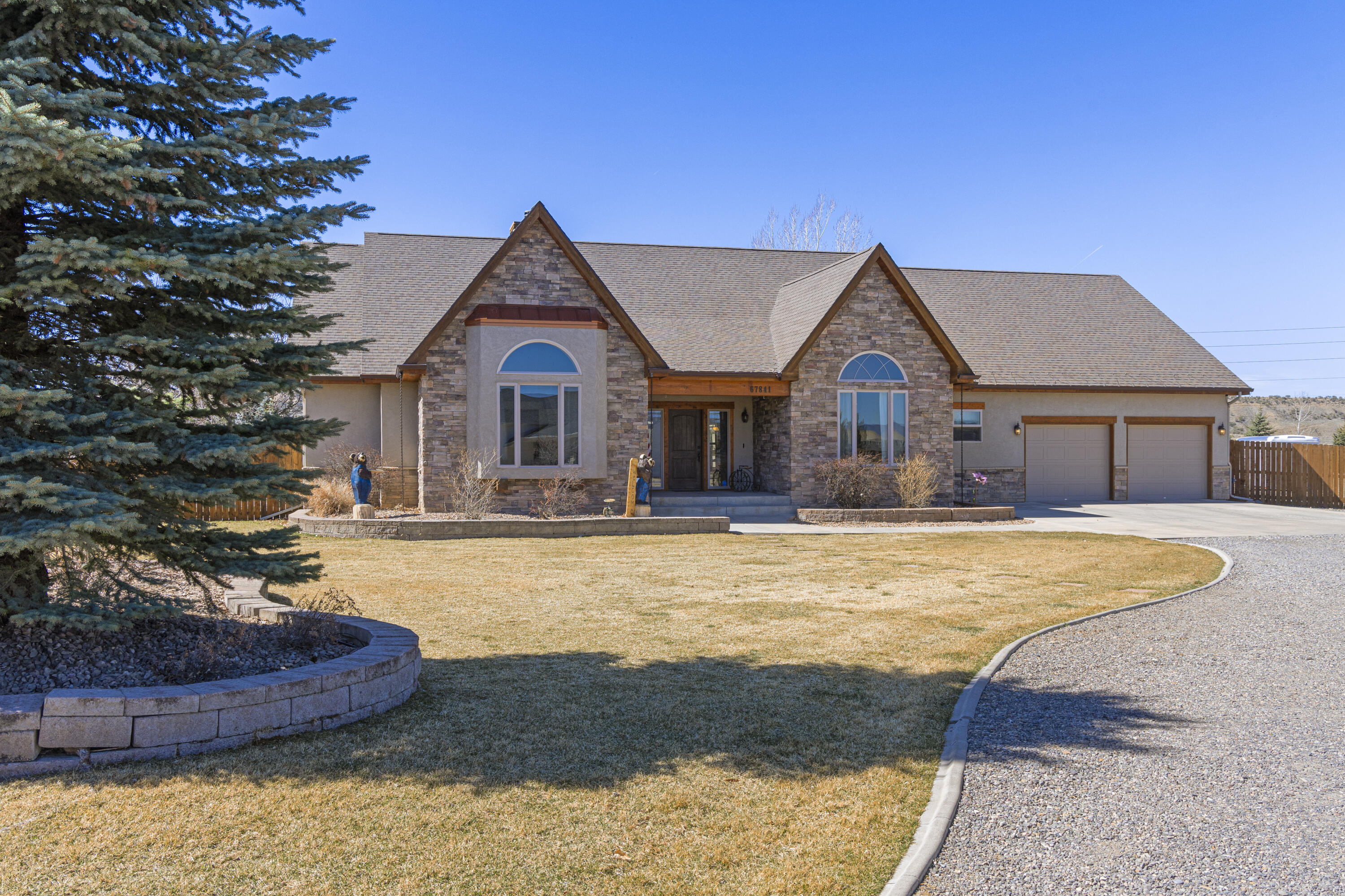 a house view with a outdoor space