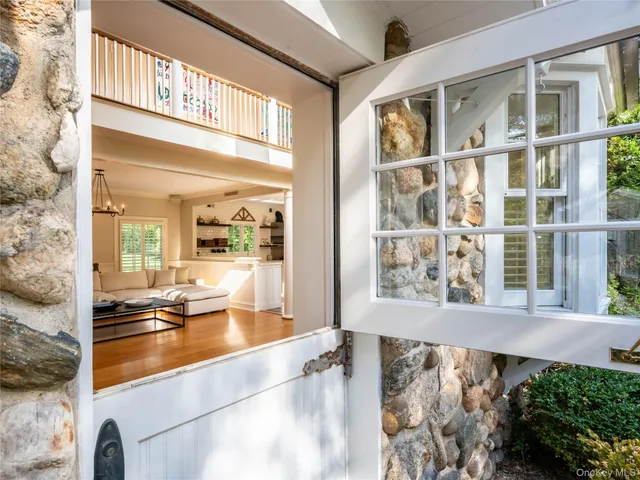 a view of balcony and living room