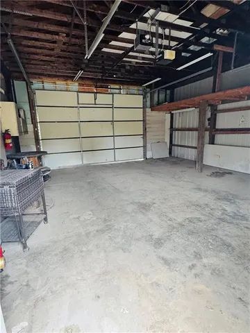 a view of a room with racks