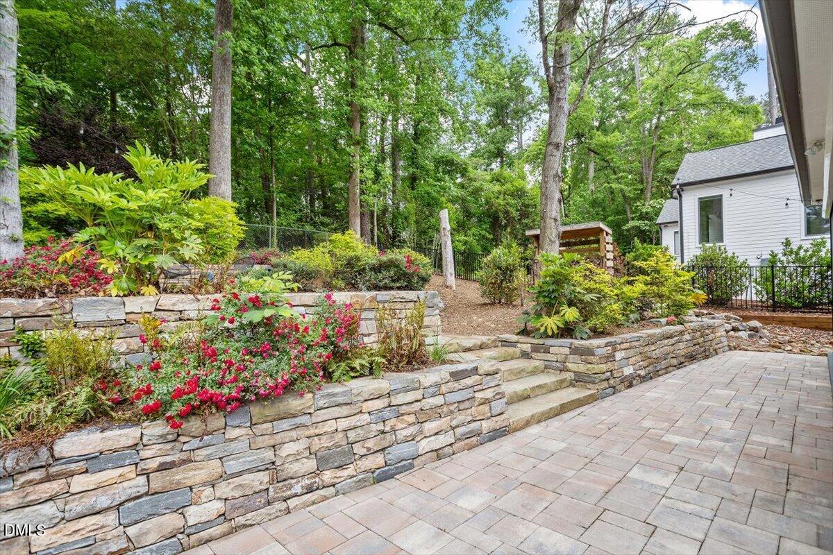 1410 Duplin Road Raleigh, NC 27607 - Photo 50 of 54 Exquisitely Crafted Stone Walls