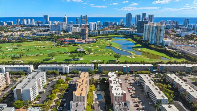 a view of a city with tall buildings