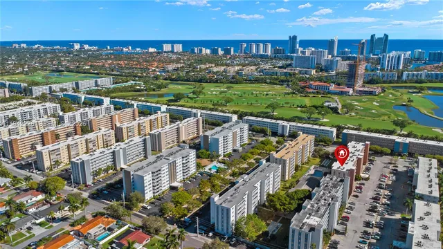 a view of a city with tall buildings