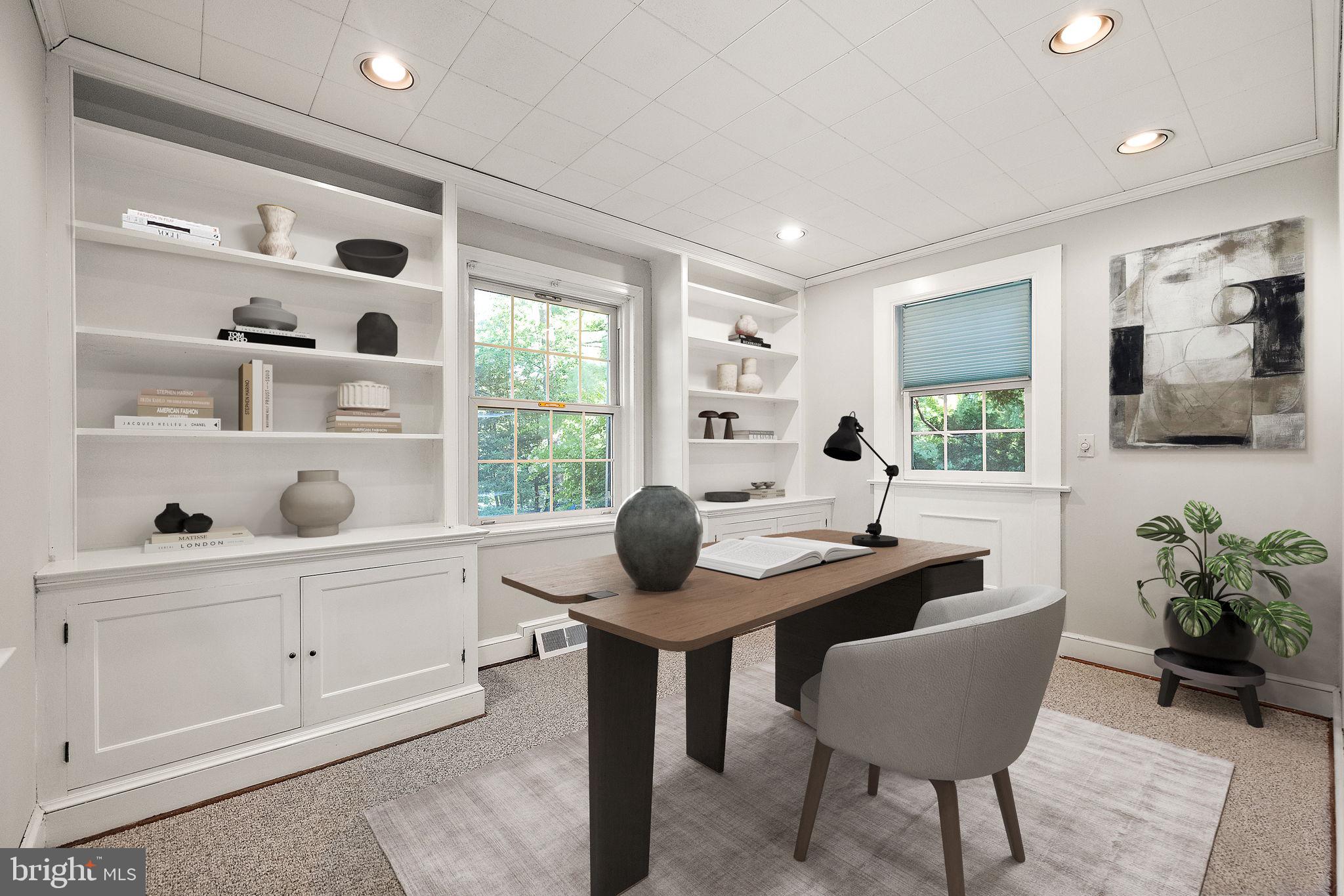 9 Granite Road Wilmington, DE 19803 - Photo 6 of 55 a view of a workspace with furniture and a window