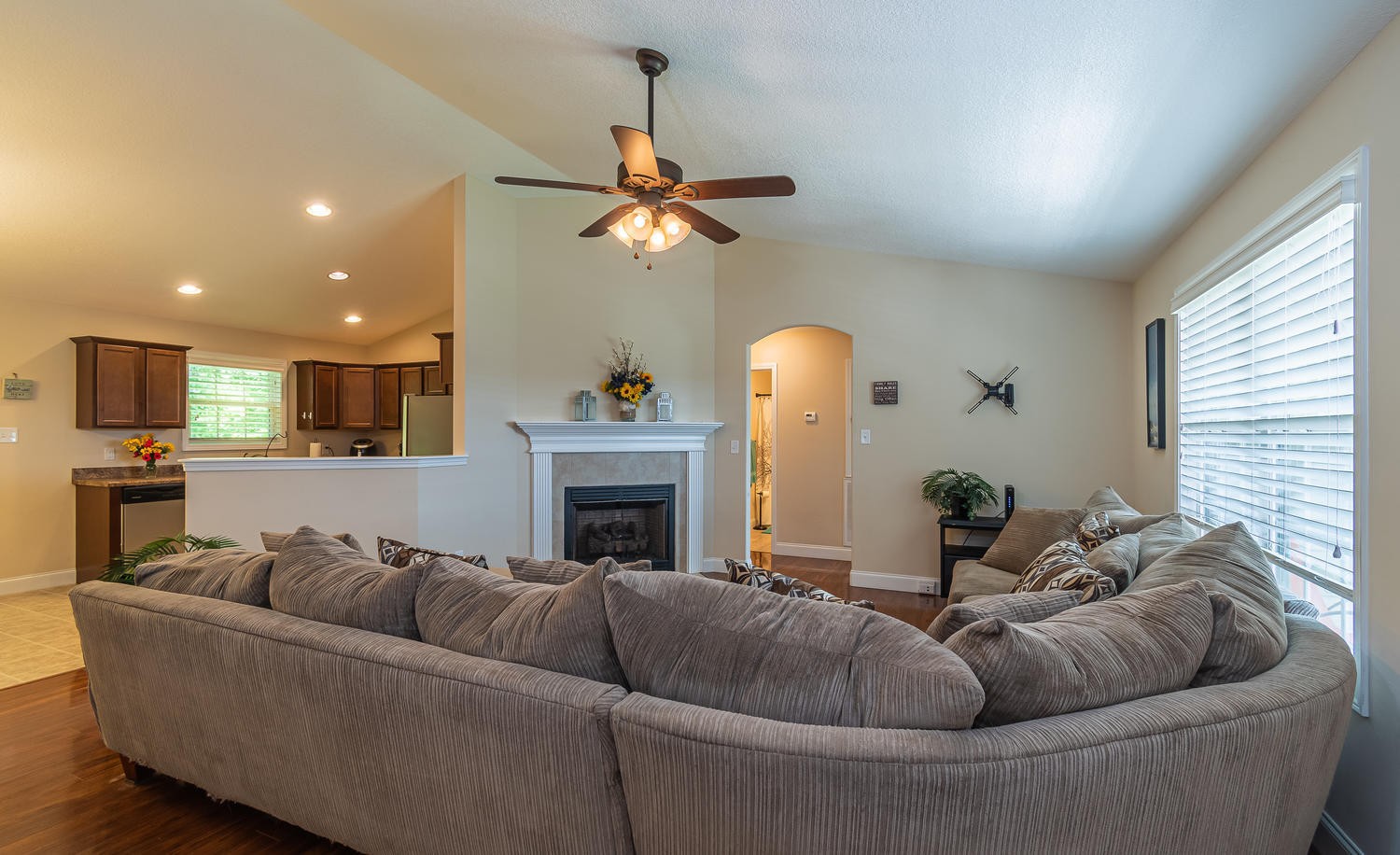 7461 Openview Lane Corryton, TN 37721 - Photo 6 of 20 a living room with furniture and a fireplace