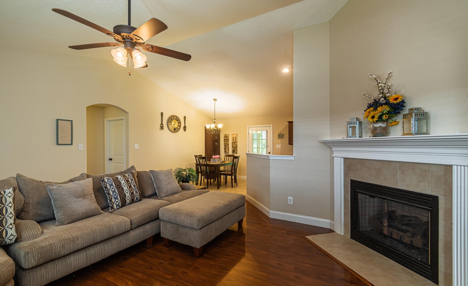 7461 Openview Lane Corryton, TN 37721 - Photo 8 of 20 a living room with furniture and a fireplace