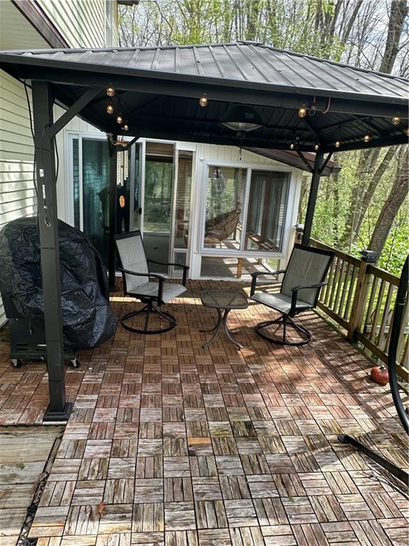 30 Ray Road Greenville, PA 16125 - Photo 28 of 32 Deck with gazebo that has a ceiling heater