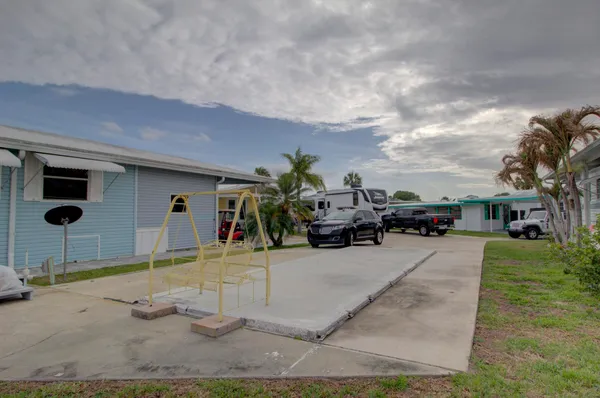 a view of a backyard of a house