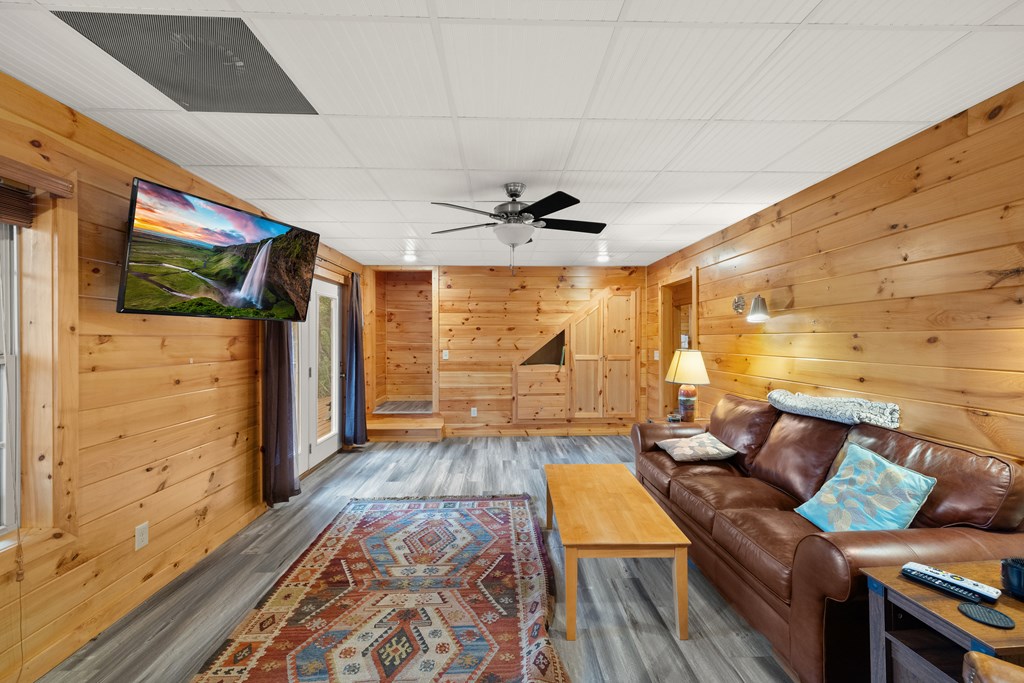 148 Dream Cove Road Cherry Log, GA 30522 - Photo 20 of 29 a living room with furniture and a flat screen tv