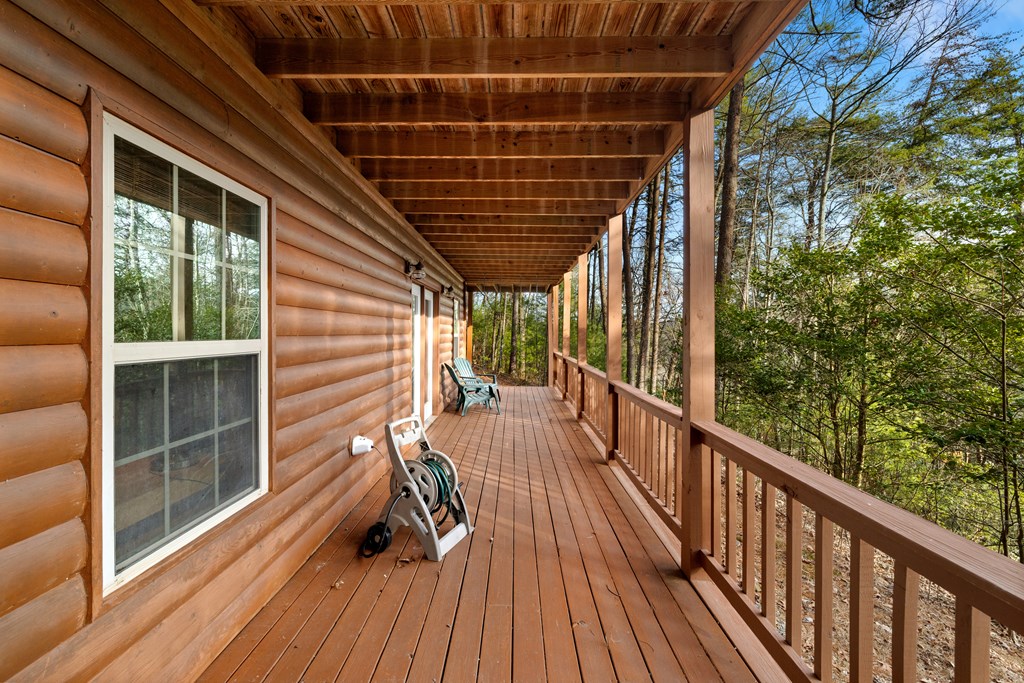 148 Dream Cove Road Cherry Log, GA 30522 - Photo 23 of 29 a view of balcony with wooden floor