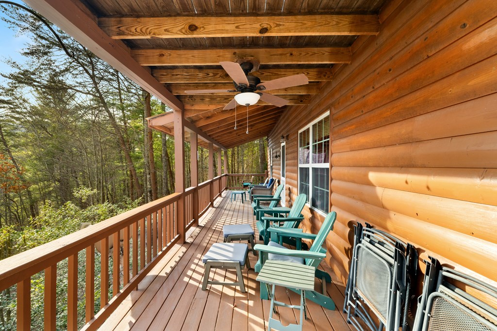 148 Dream Cove Road Cherry Log, GA 30522 - Photo 9 of 29 a view of balcony with furniture
