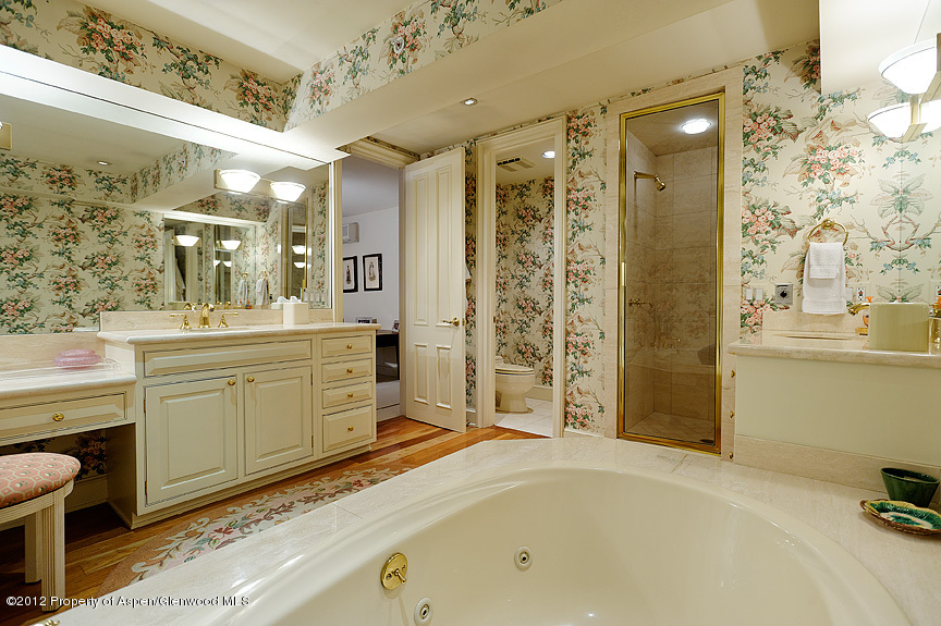 102 North Spring Street, Unit #2 Aspen, CO 81611 - Photo 14 of 18 a bathroom with a tub sink toilet and shower