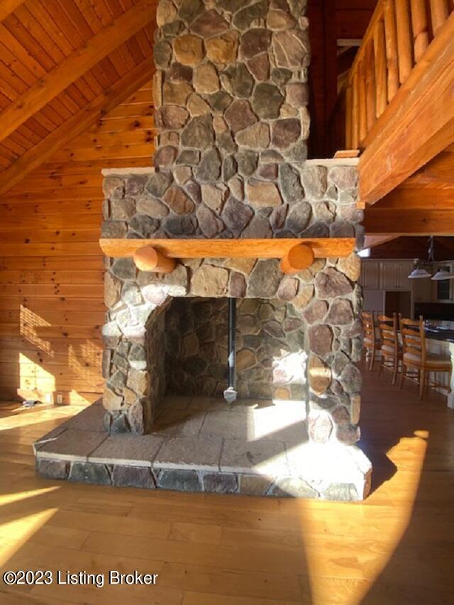 Beautiful Stone Fireplace