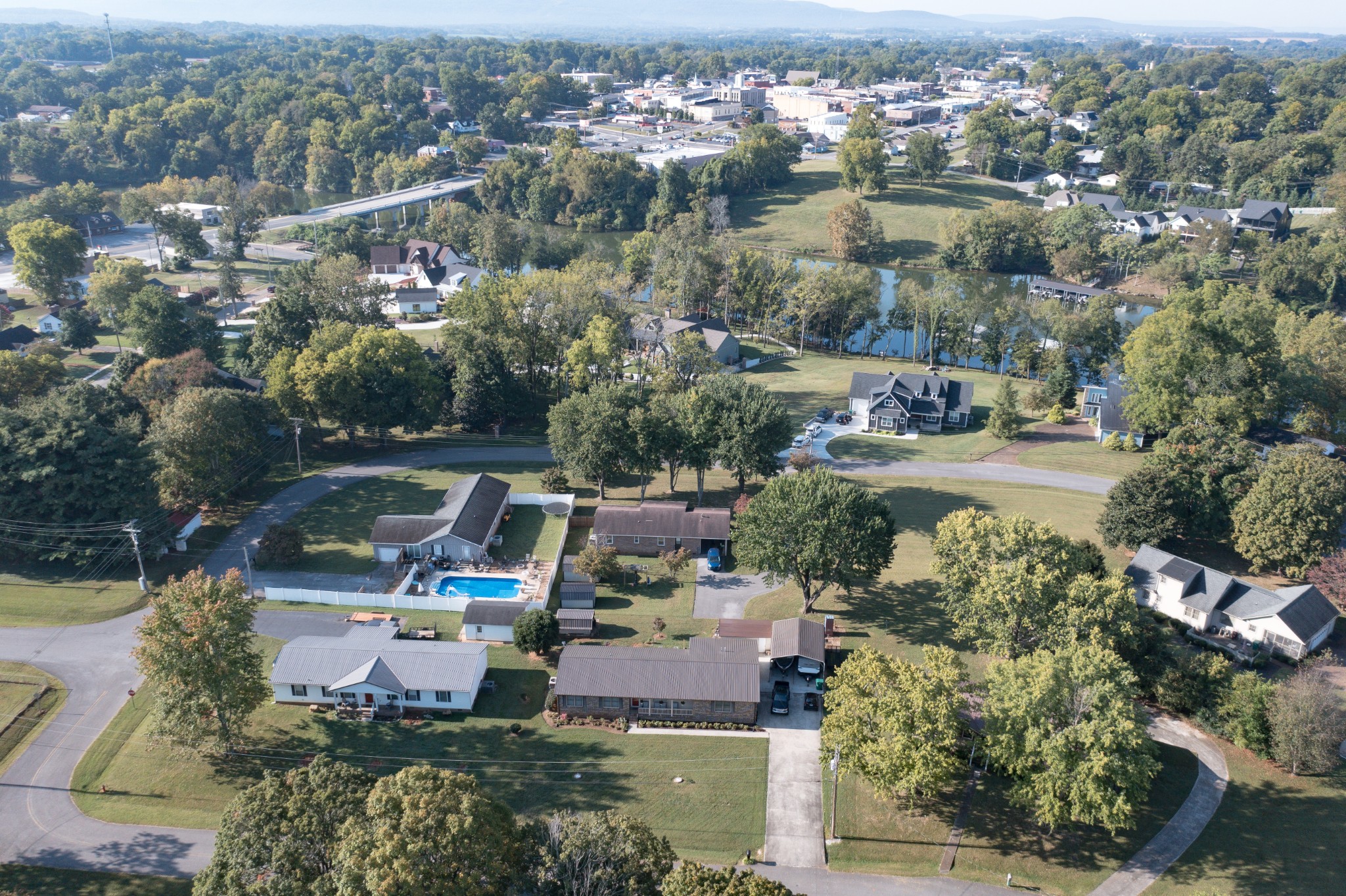 103 Lisa Circle Winchester, TN 37398 - Photo 61 of 61 an aerial view of a city with lots of residential buildings