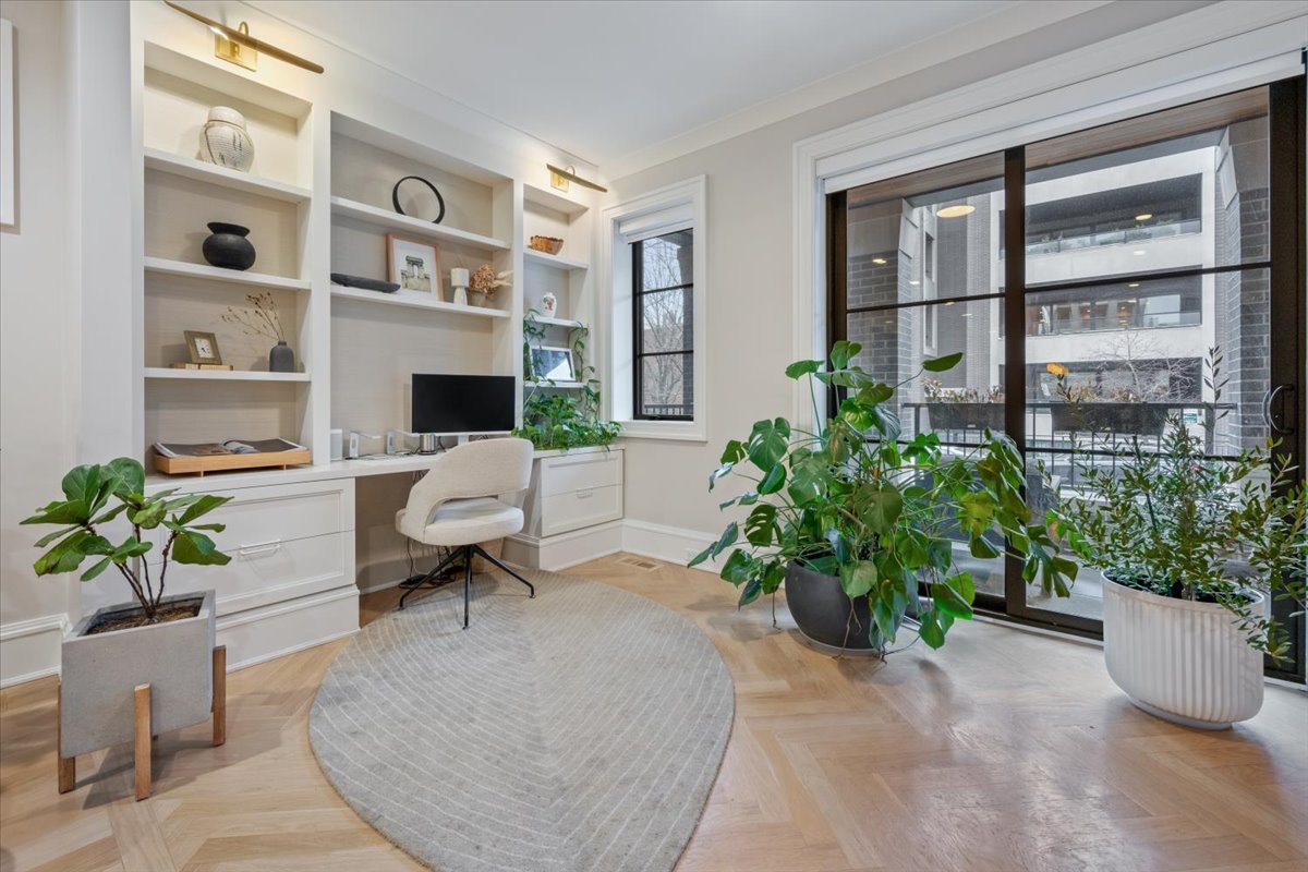 2212 North Halsted Street, Unit 1 Chicago, IL 60614 - Photo 2 of 38 a living room with furniture and a potted plant