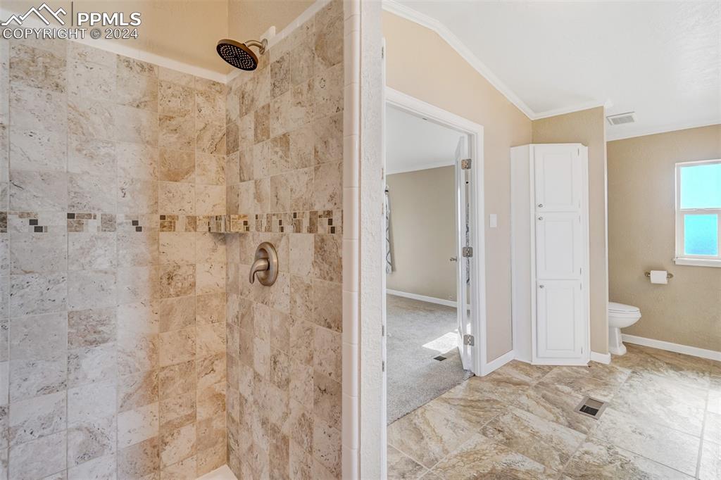 6240 Night Train Lane Yoder, CO 80864 - Photo 31 of 50 a bathroom with a shower