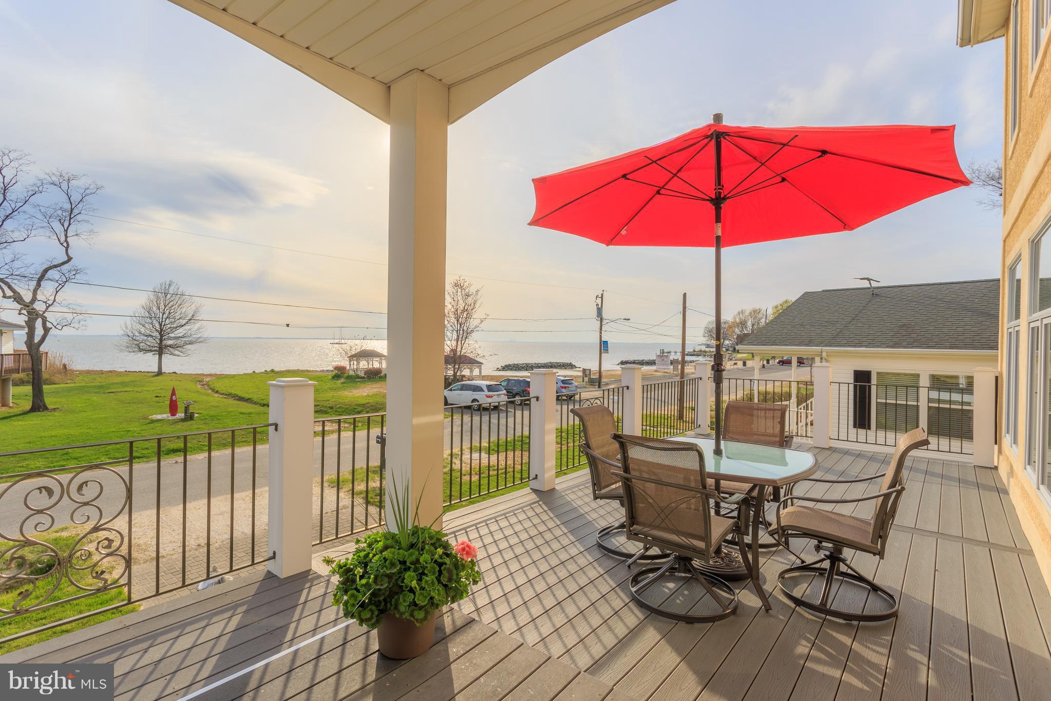 5759 Beach Road Rock Hall, MD 21661 - Photo 3 of 22 Stunning views of the Bay from the elevated deck