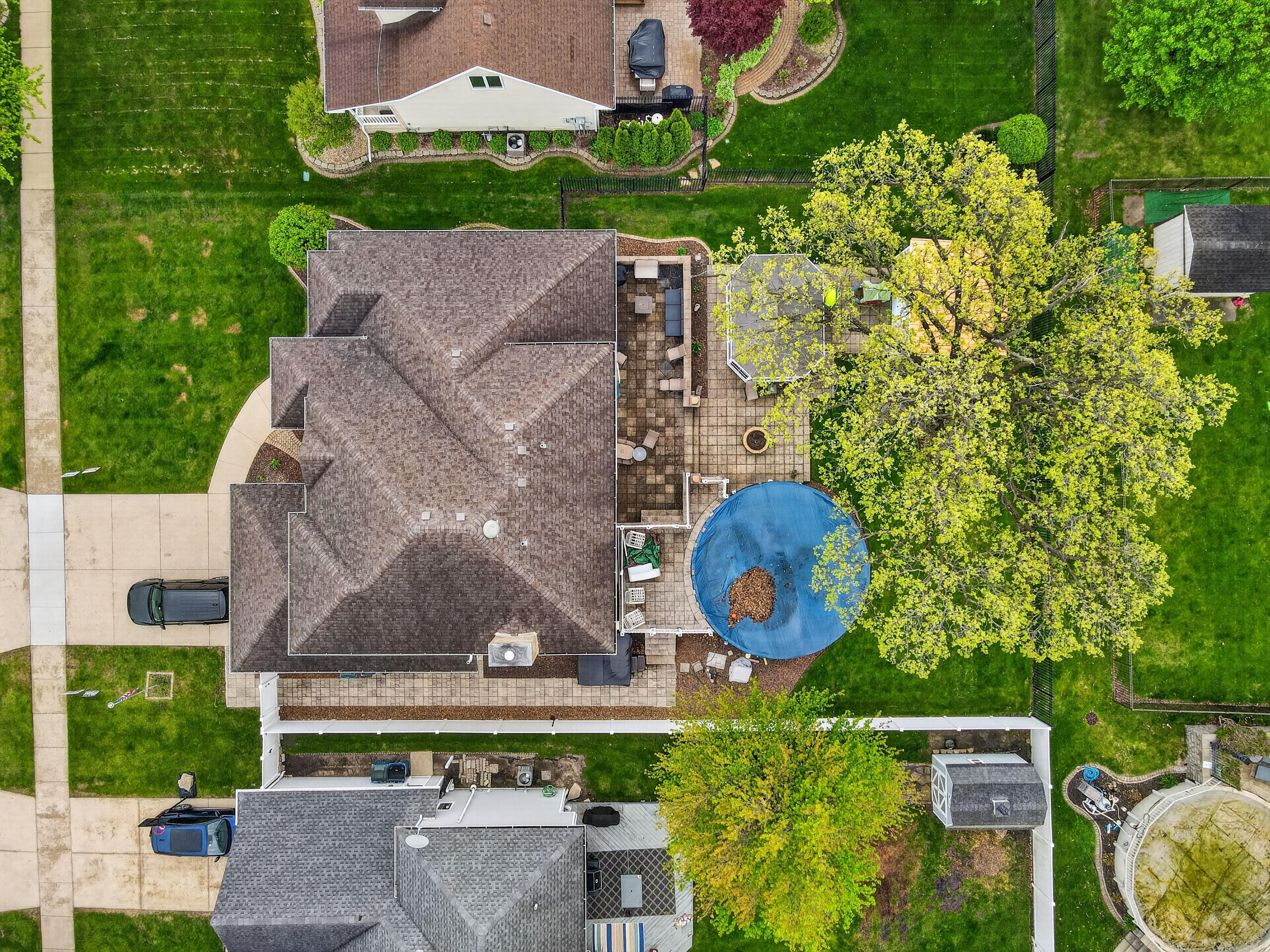 2914 Morningside Drive Crown Point, IN 46307 - Photo 4 of 41 an aerial view of a house with garden space and street view