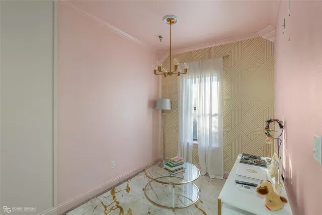 a bathroom with a mirror and a shower