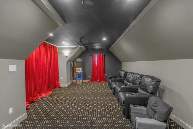 a very nice looking room with a ceiling fan