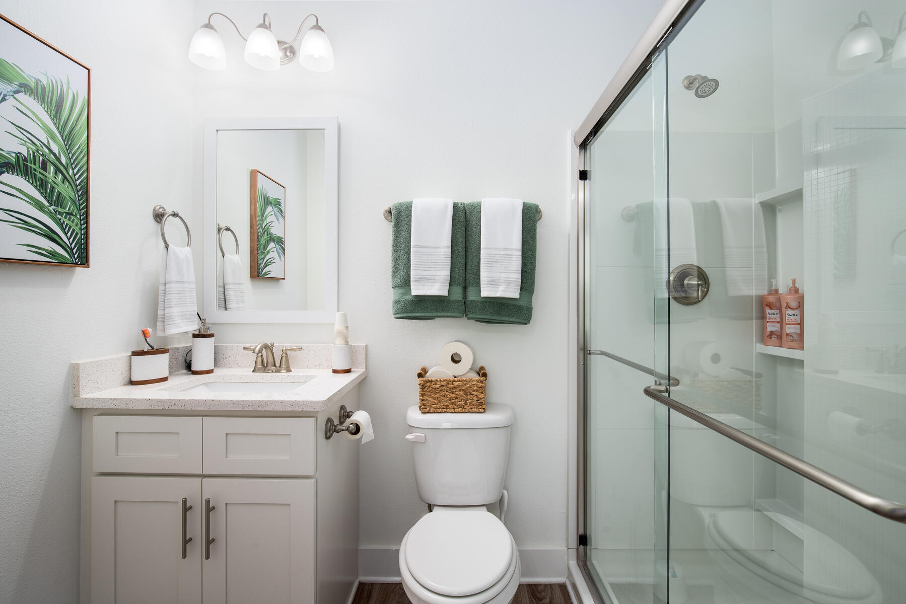 148 North Sand Palm Road Freeport, FL 32439 - Photo 11 of 17 a bathroom with a toilet sink and mirror