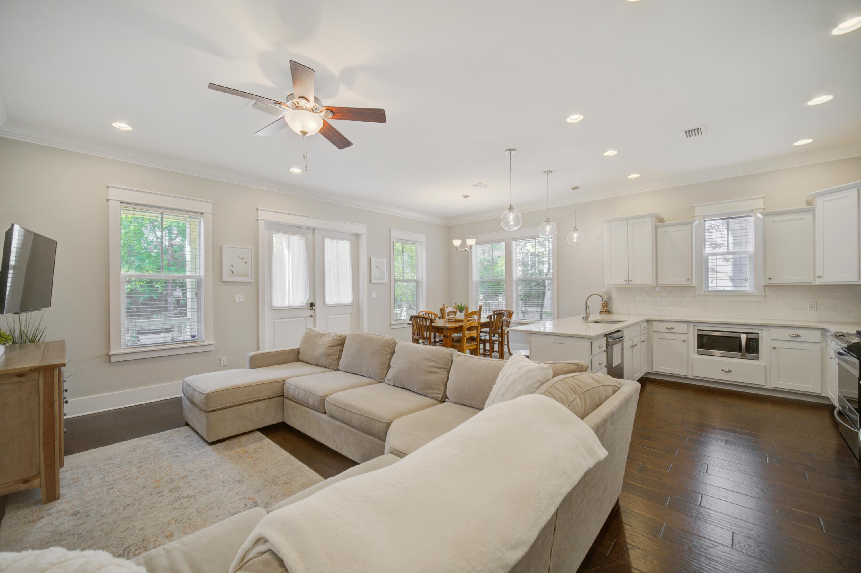 190 Okeechobee West Santa Rosa Beach, FL 32459 - Photo 10 of 71 a living room with furniture and a flat screen tv