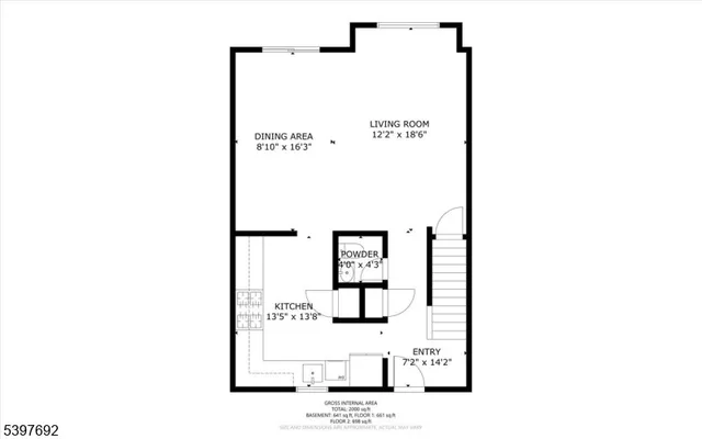 a picture of a floor plan