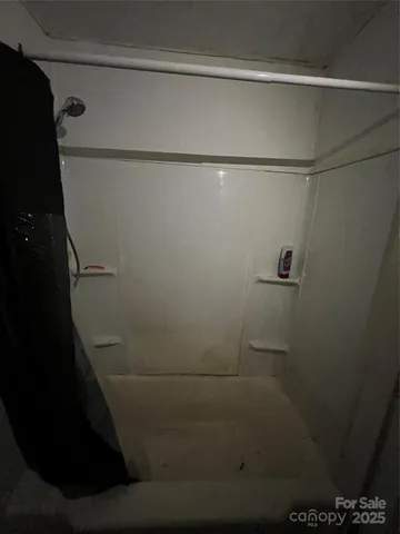 a close view of shower