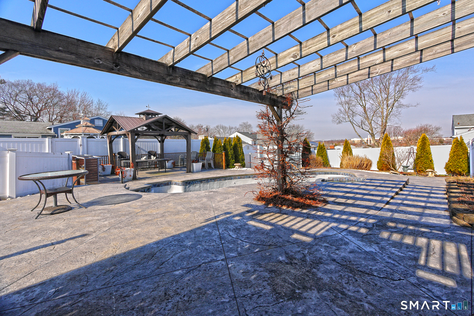 6 Mt Pleasant Road West Haven, CT 06516 - Photo 34 of 40 a view of a patio with a table and chairs