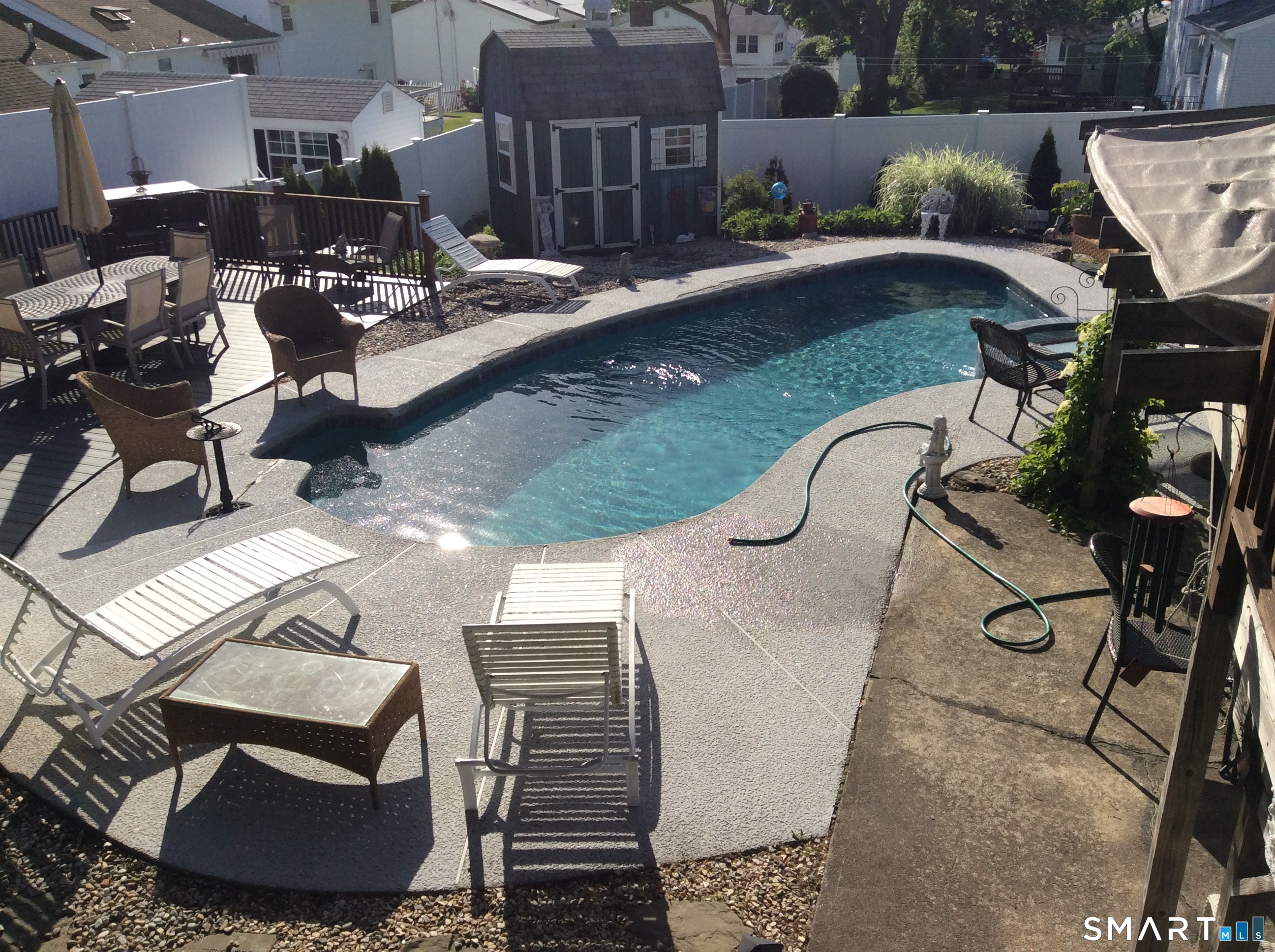 6 Mt Pleasant Road West Haven, CT 06516 - Photo 38 of 40 a view of a backyard with sitting area