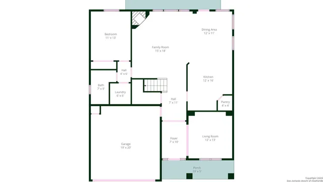 a picture of a floor plan