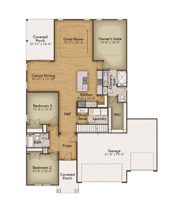544 Sheepbridge Way Longs, SC 29568 - Photo 2 of 3 View of property floor plan