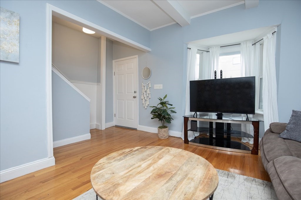 30 Eleanor Street Chelsea, MA 02150 - Photo 5 of 23 a view of a livingroom with furniture and a flat screen tv