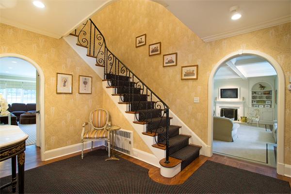 122 Monadnock Road Newton, MA 02467 - Photo 3 of 18 a view of entryway and hall with wooden floor