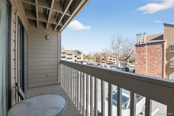 a view of a balcony