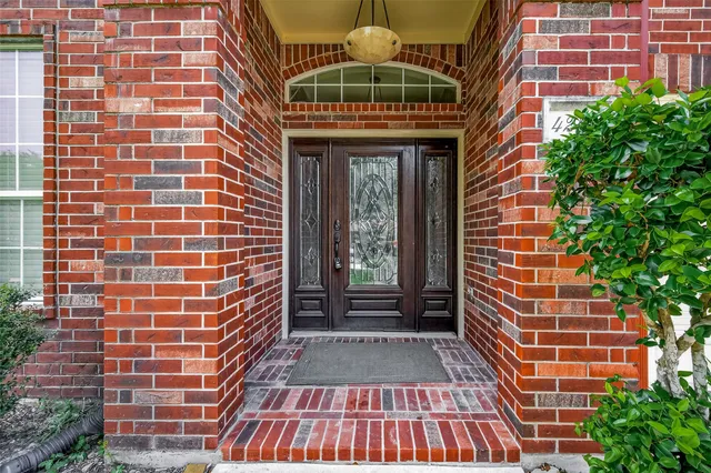 a front view of a building