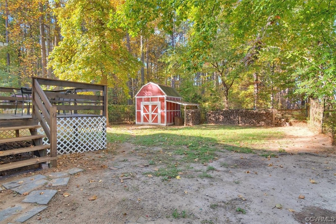 3350 Forest Grove Road Sandy Hook, VA 23153 - Photo 31 of 42 a view of backyard and wooden fence