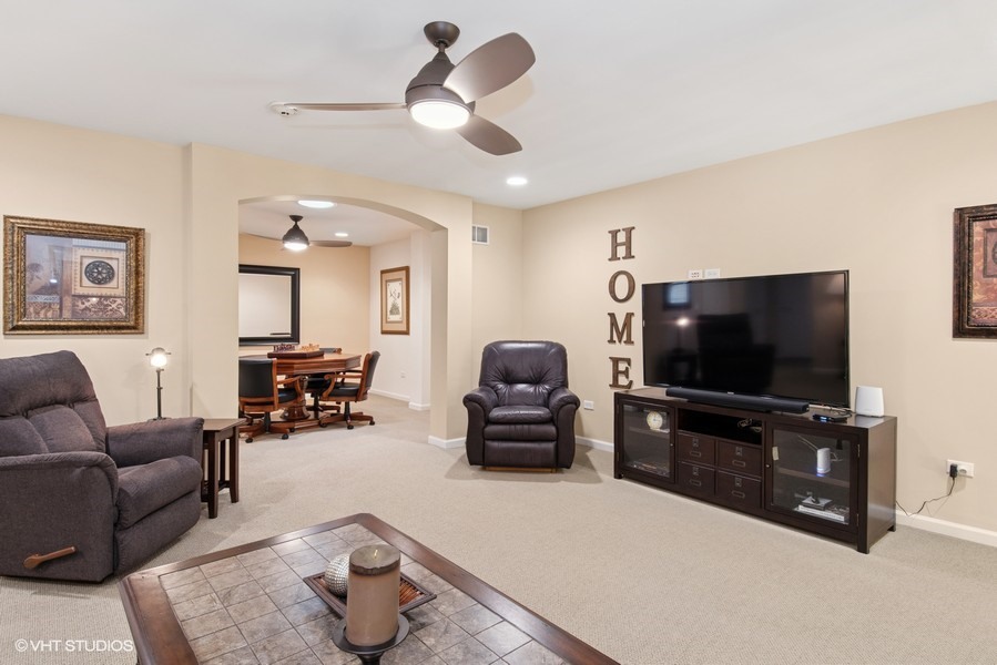 2846 Normandy Circle Naperville, IL 60564 - Photo 16 of 44 a living room with furniture and a flat screen tv