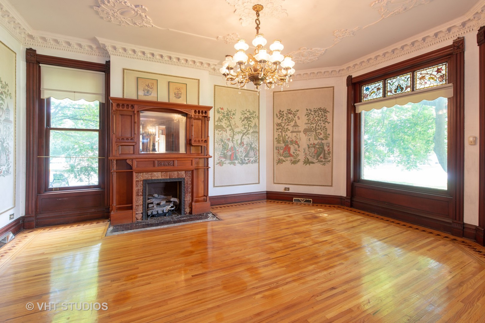 307 North Main Street Sycamore, IL 60178 - Photo 11 of 32 a view of an empty room with window and fire place